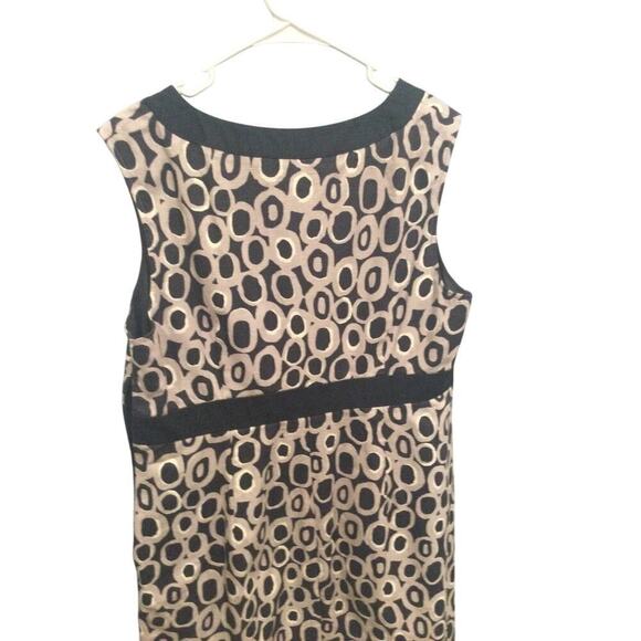 Boden Womens Shift Dress Size 12R 12 Regular Black White Geometric Work Career - Picture 7 of 11